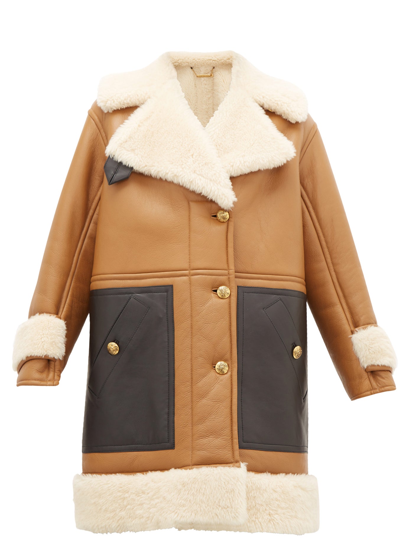 brown-shearling-leather-panelled-fur-coat brown-shearling-leather-panelled-fur-coat