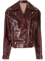 burgundy-red-leather-zipped-biker-jacket