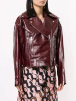 burgundy-red-leather-zipped-biker-jacket