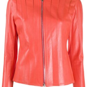 orange-stitched-panel-leather-jacket