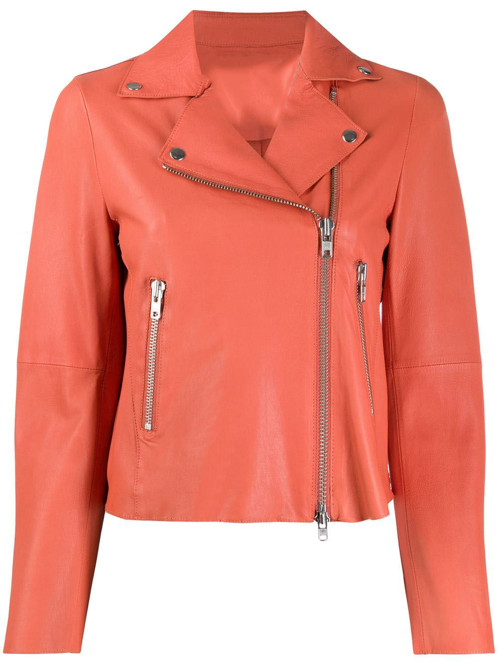 silver-tone-zip-leather-biker-jacket silver-tone-zip-leather-biker-jacket