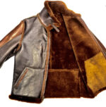 Two Tone Biker Shearling Fur Jacket