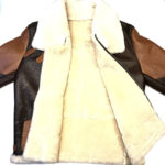 Two Tone Brown Aviator Shearling