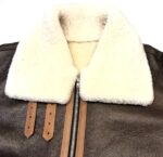 Two Tone Brown Aviator Shearling