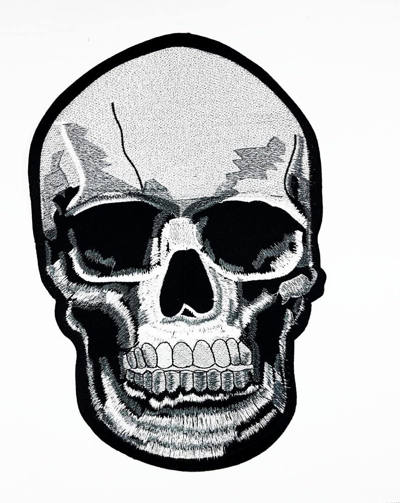 Skull Patch, Iron on Patch, Embroidered Clothes Patches, New Patch, Biker  Patch, Motorcycle Pach, Vest Patch, Jacket Patch, Cool Patch 