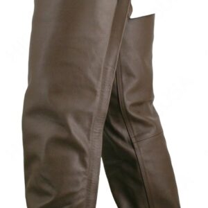 Men Seamless Brown Leather
