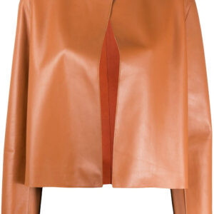 brown-open-front-leather-jacket