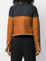 Brown Suede Lamb Fur