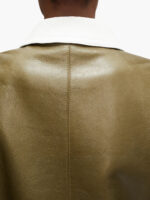 contrast-collar-olive-green-leather-jacket