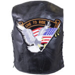 diamond-plate-rock-design-genuine-buffalo-leather-vest-with-eagle-patch