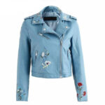 faux-embroidery-blue-leather-biker-jacket