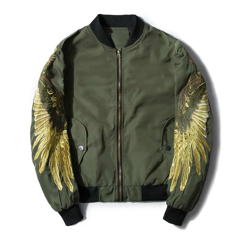 men-autumn-spring-jacket-embroidery-gold-eagle-wings-bomber-jacket-2 men-autumn-spring-jacket-embroidery-gold-eagle-wings-bomber-jacket-2