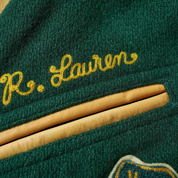 Polo Ralph Lauren Leather Sleeve Varsity Jacket - Image 6