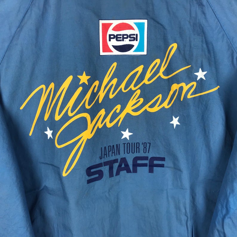 Rare !! Vintage 80s Michael Jackson Japan Tour '87 Staff Jacket - Maker of  Jacket