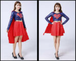Supergirl Costume Halloween Party Fancy Dress Outfit