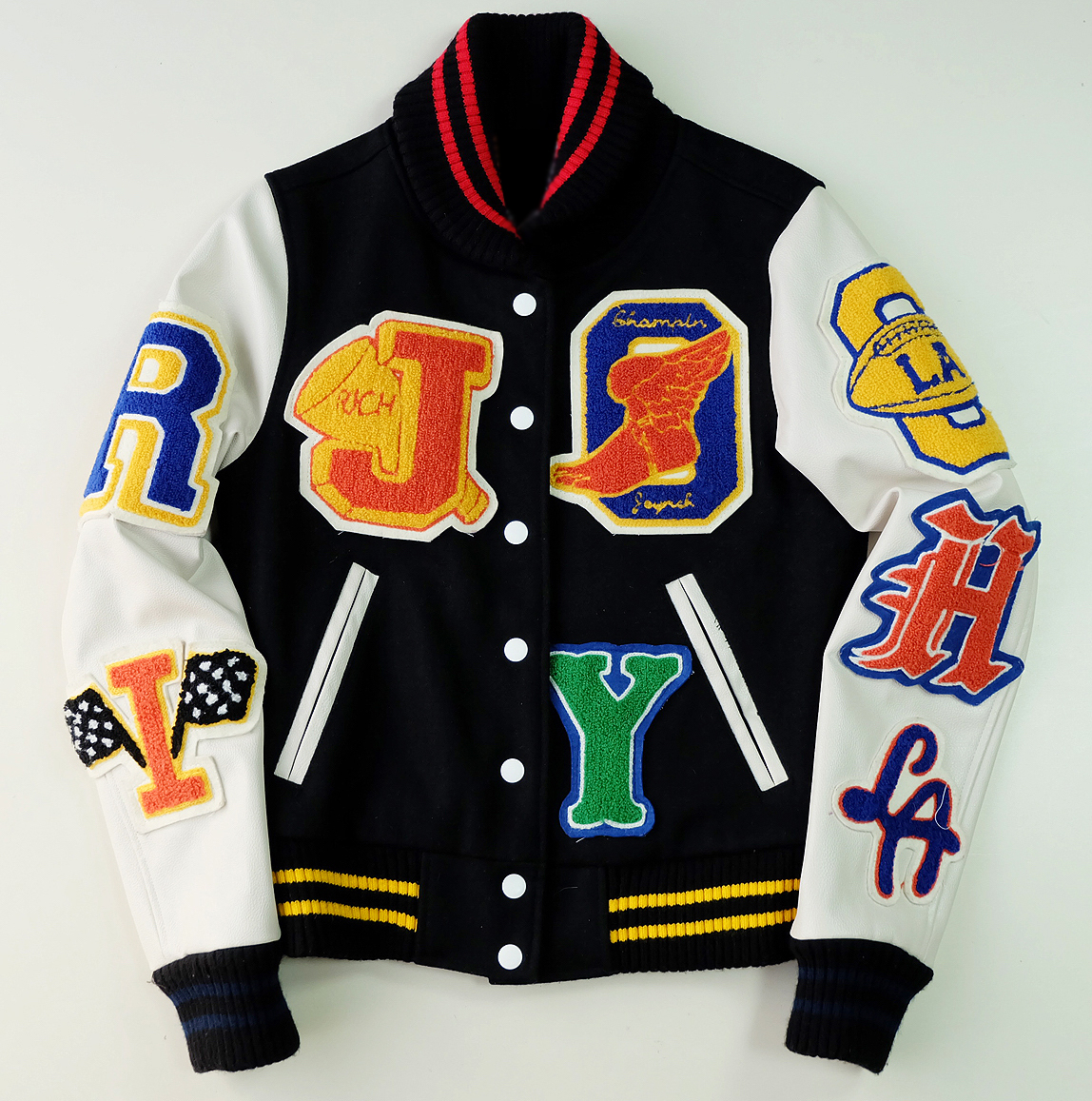 vintage-joyrich-los-angeles-la-patches-sutajan-stadium-jacket (2) Vintage JOYRICH Los Angeles LA Patches Sutajan Stadium Jacket - Image 1