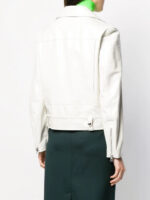 White Boxy Fit Biker