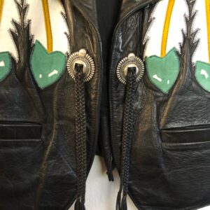 black-vintage-colorful-hand-painted-leather-vest