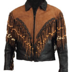 elvis-presley-black-brown-fringed-leather-jacket