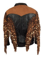 elvis-presley-black-brown-fringed-leather-jacket