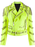 green-leather-studded-biker-jacket