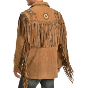 Scully Fringed Suede Leather Coat - Tall