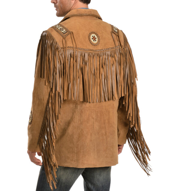 Scully Fringed Suede Leather Coat - Tall