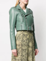green-lambskin-cropped-leather-biker-jacket