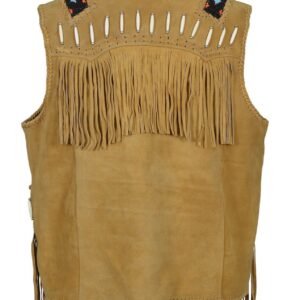 western-wear-cowhide-suede-leather-vest-with-fringes-beads-bones