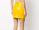 Buckle Detail Biker Mini Skirt