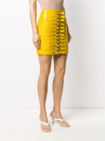 Buckle Detail Biker Mini Skirt