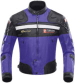 Duhan Purple And Black Motorcycle Jacket