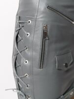Side Lace-Up Detail Biker Skirt