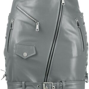 Side Lace-Up Detail Biker Skirt