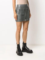 Side Lace-Up Detail Biker Skirt