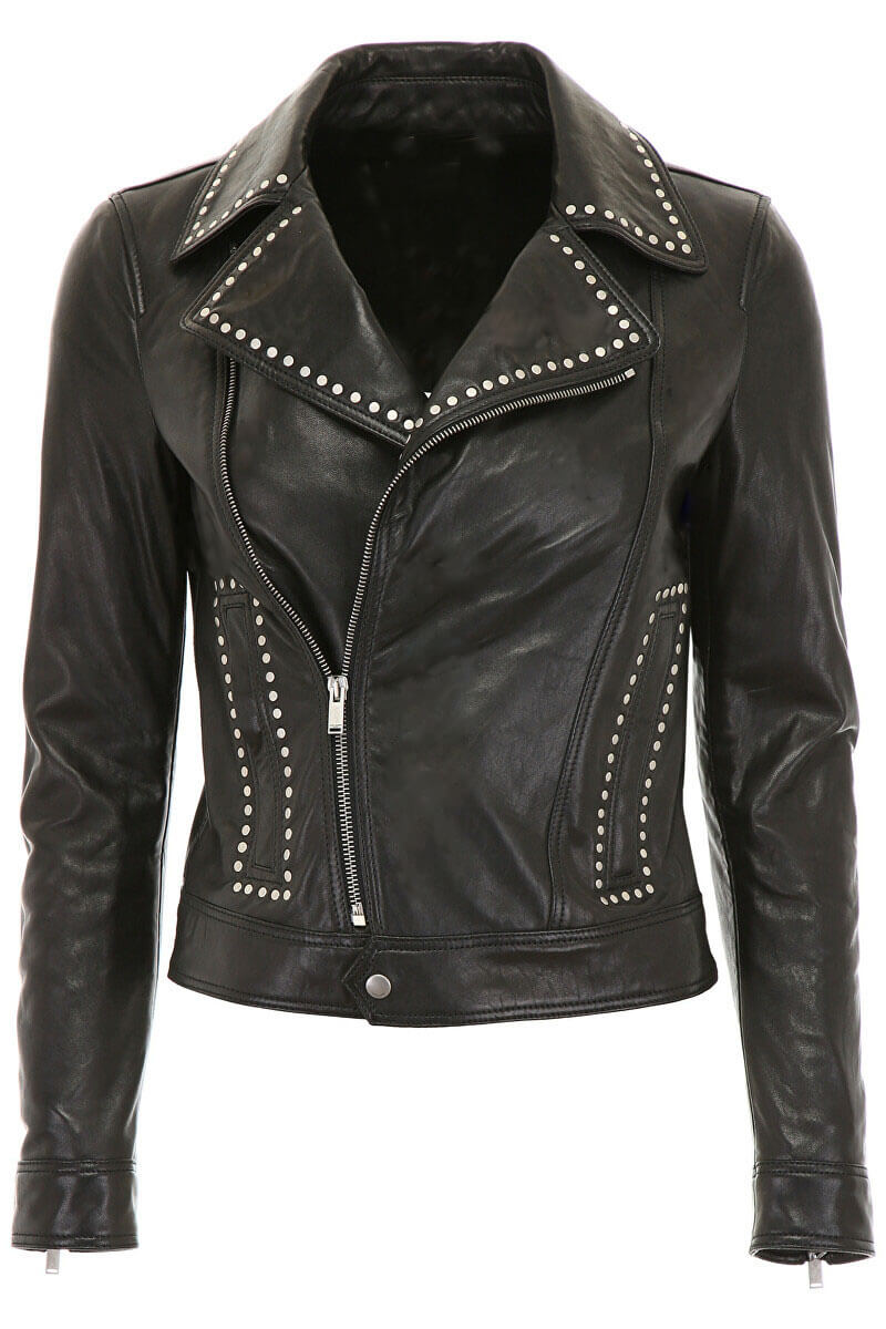 Silver-Studded-Biker-Jacket-with-Pins-(1) Silver Studded Biker Jacket with Pins