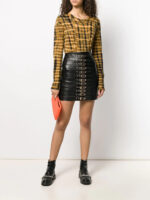 black-leather-buckled-mini-skirt
