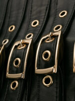 black-leather-buckled-mini-skirt