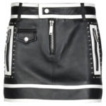black-leather-contrast-white-pippin-mini-skirt