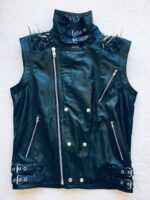 black-punk-silver-long-spiked-studded-leather-buttons-up-vest