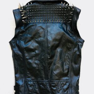 black-punk-silver-long-spiked-studded-leather-buttons-up-vest
