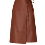 brown-leather-tie-skirt