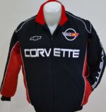 corvette-c4-wind-breaker-black-red-jacket