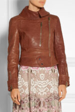 crocodile-effect-leather-biker-jacket