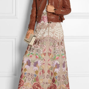 crocodile-effect-leather-biker-jacket