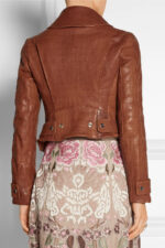 crocodile-effect-leather-biker-jacket