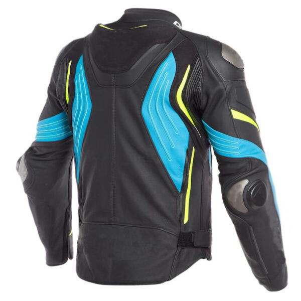 custom-black-and-blue-motorcycle-jacket