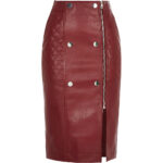 dark-red-quilted-leather-midi-skirt