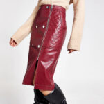 dark-red-quilted-leather-midi-skirt
