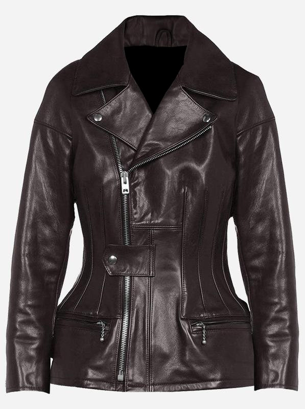 desingers-unique-women-brown-leather-fashion-jacket chocolate-brown-leather-biker-coat